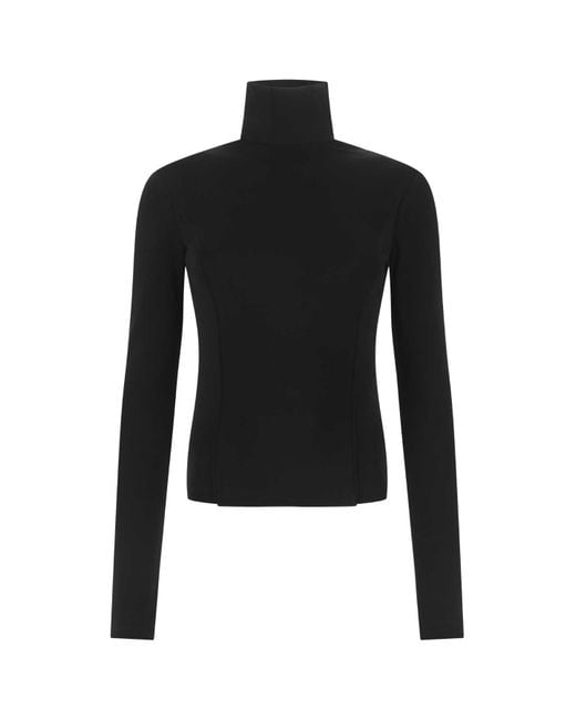 Givenchy Black Stretch Viscose Blend Top