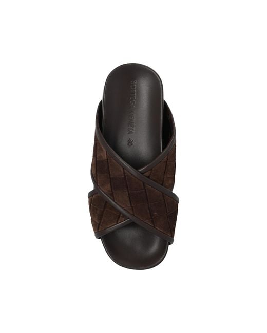 Bottega Veneta Brown Sliders for men