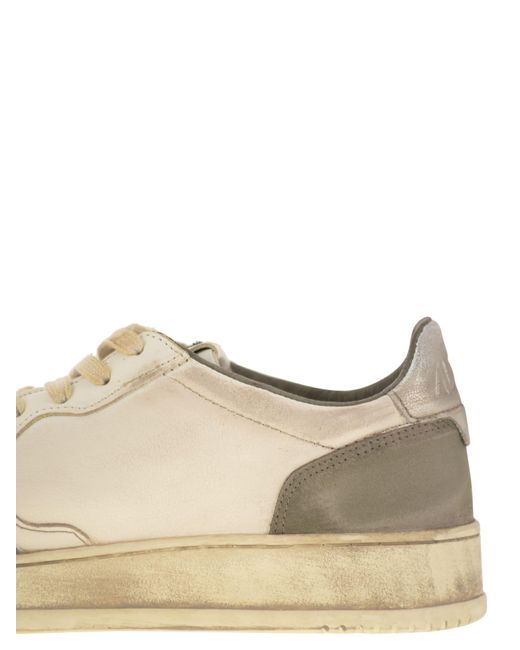 Autry Super Vintage Leder -Turnschuhe in Multicolor für Herren