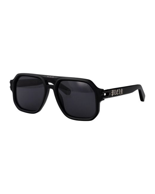 Philipp Plein Black Sunglasses for men