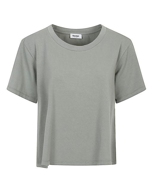 Maglietta Di Cotone Di di Base London in Gray
