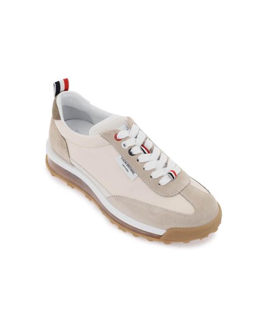 Thom Browne White 'Tech Runner' Sneakers