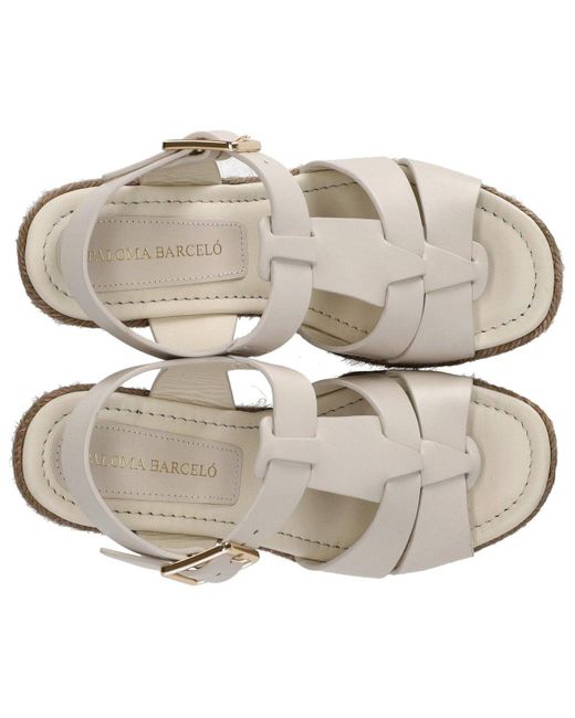 Paloma Barceló Metallic Alison Wedge Sandal