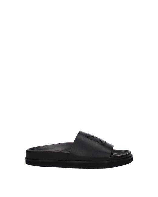 Off-White c/o Virgil Abloh Blue Ciabatte E Zoccoli Uomo Pelle Nero for men