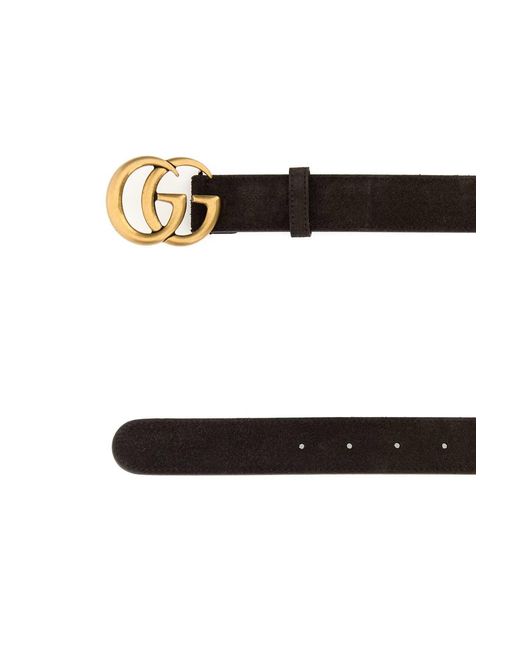 Gucci White Dark Suede Textured Belt for men