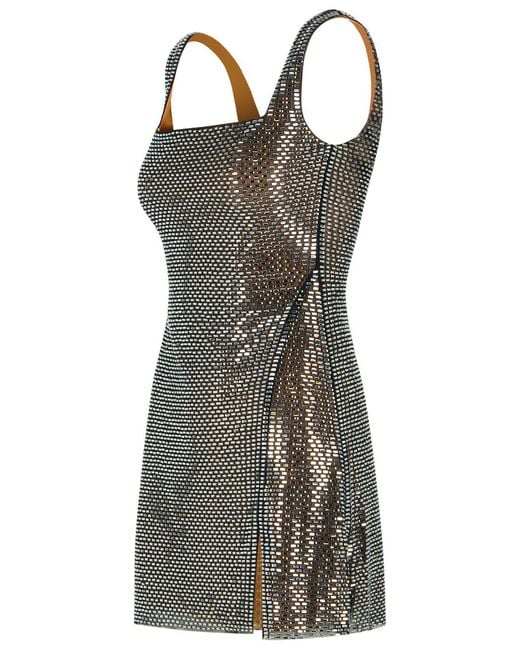 Self-Portrait Multicolor Self Portrait 'Rhinestone' Polyester Dress
