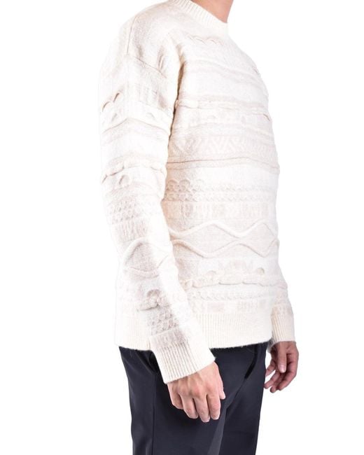 Laneus White Sweaters for men