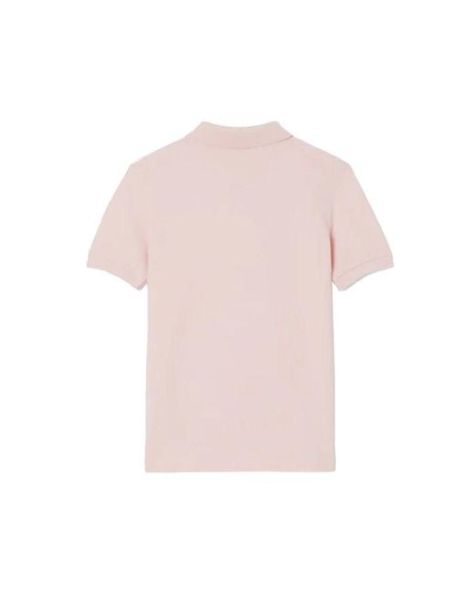 Lacoste Pink Polo With Logo