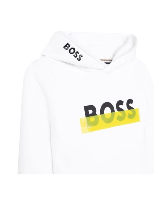 Boss White Hoodie