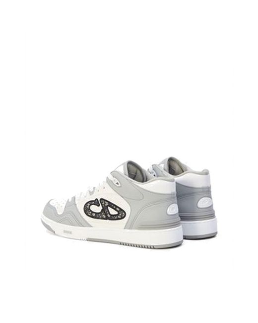 Dior B57 Mid Lederen Sneakers in het Gray