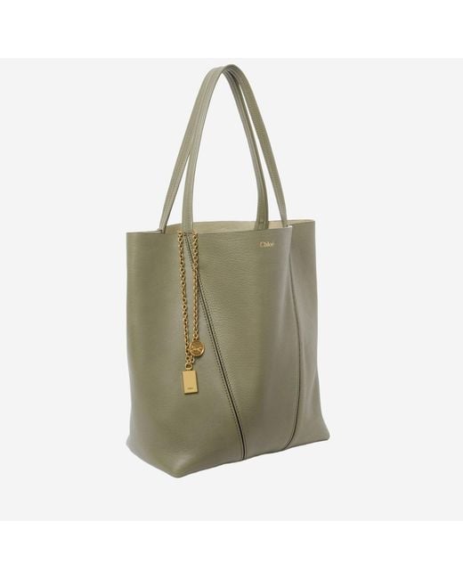 Chloé Green Spin Tote Bag