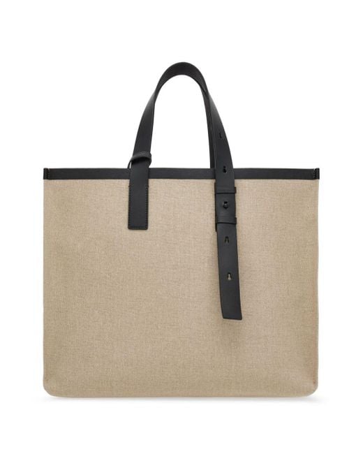 Sac Cabas En Cuir À Logo Embossé Ferragamo pour homme en coloris Natural