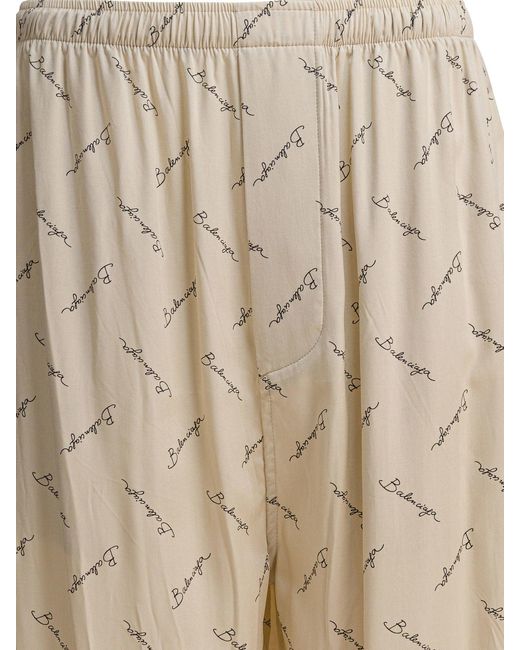 Balenciaga Sweatpants in het Natural