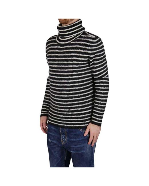 Saint Laurent Multicolor Wool Striped Sweater for men