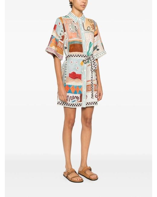 ALÉMAIS White Michelle Mini Dress