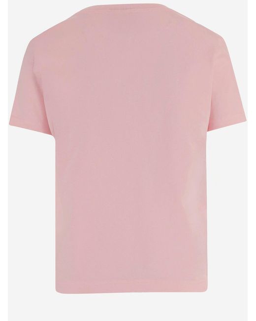 Casablanca Pink Playful Logo Print Short-Sleeve T-Shirt