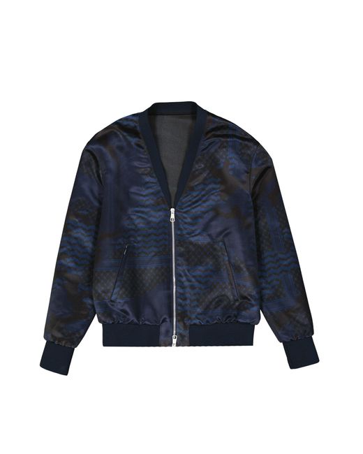 Neil Barrett Blue Bomber Jacket for men