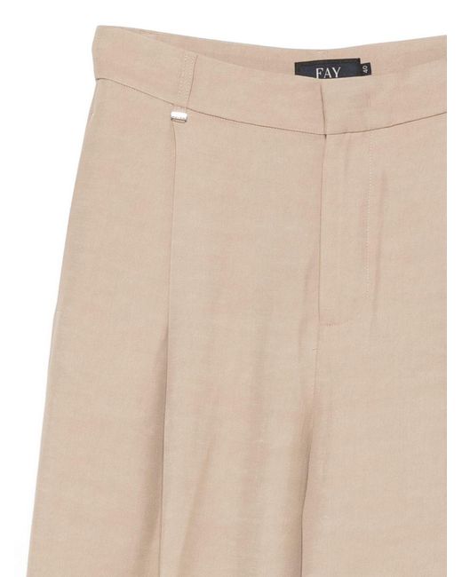Fay Natural Cotton Trousers