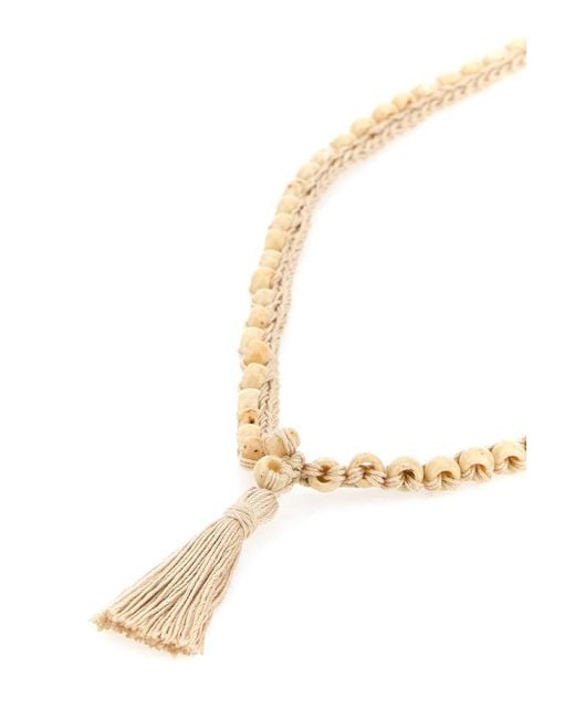 Alanui Multicolor Embellished Crochet Necklace