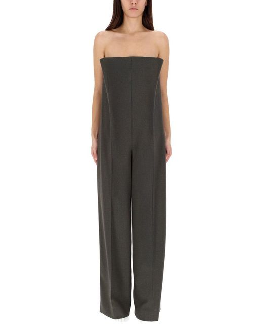 Jean Paul Gaultier Black Solid Strapless Jumpsuit