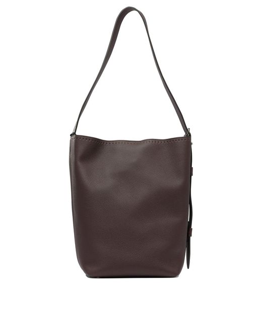 Max Mara Brown Archetipo Shoulder Bags Bordeaux
