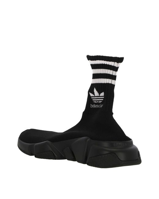 BALENCIAGA X ADIDAS Black Speed 2.0 Lt Sock Sneakers