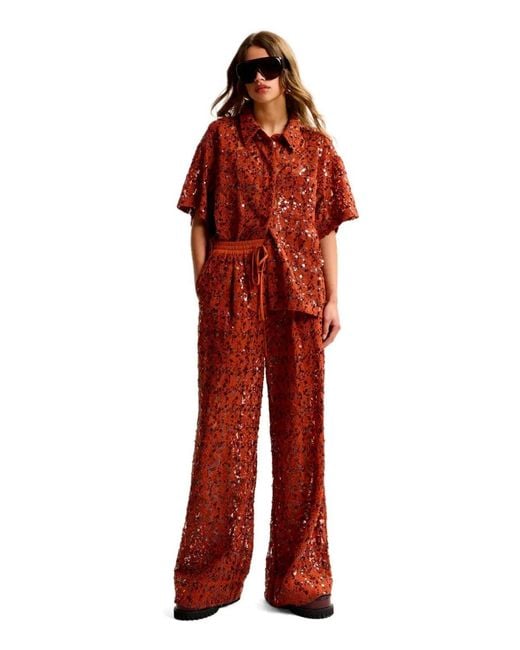 Essentiel Antwerp Red Jenims Rust Pants