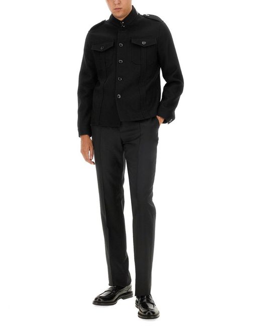 Tom Ford Black Shirt Jacket for men