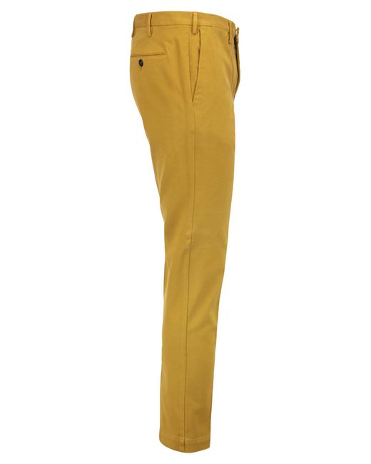 PT Torino Yellow Skinny Fit Stretch Trousers