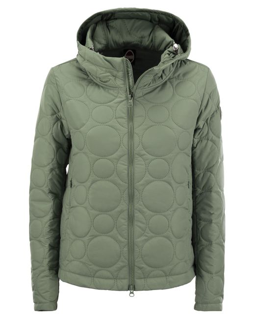 Colmar Green Hoop Jacket With Hood And Circular Quilting