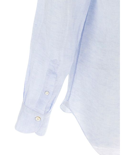 Finamore 1925 'Gaeta' Hemd in Blue für Herren