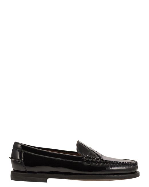 Sebago Black Classic Dan Smooth Leder Mocasin