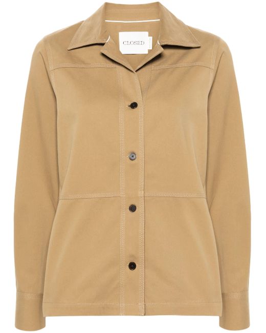 Closed Natural Itted Overshirt Clothing