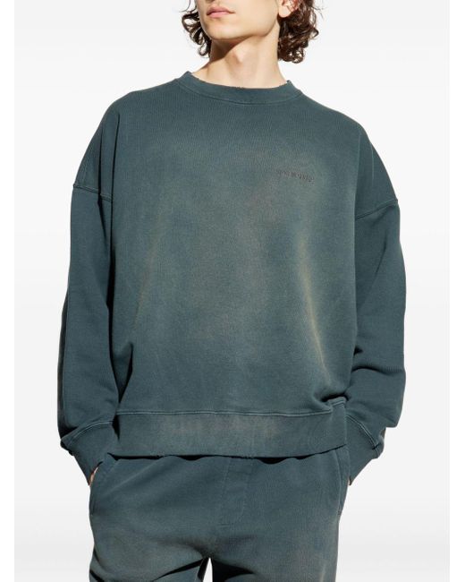 Suéter de cuello redondo de algodón de ganso dorado Golden Goose Deluxe Brand de hombre de color Green