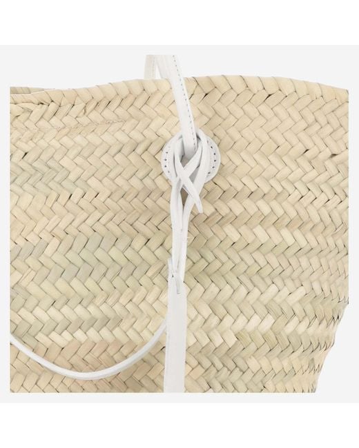Filippo Catarzi 1910 Natural Straw Bag With Logo