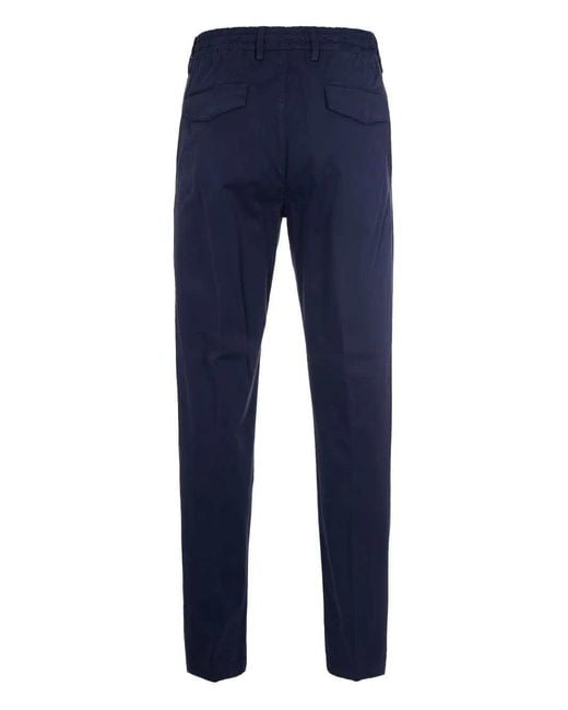 Eleventy White Drawstring Trousers for men