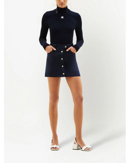 Courreges Natural Reedition Knit Ls Jumper