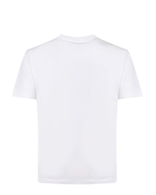 Etro Katoenen T -shirt Met Vlinderafdruk in het White