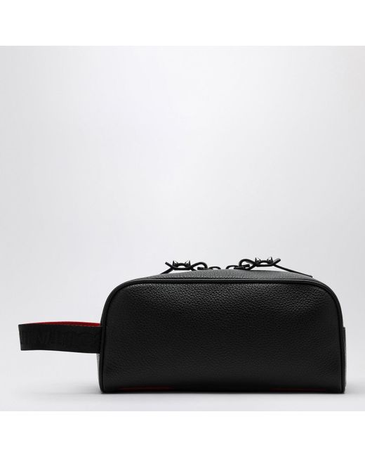 Christian Louboutin Blaster Calf Leather Pouch in Black for Men | Lyst
