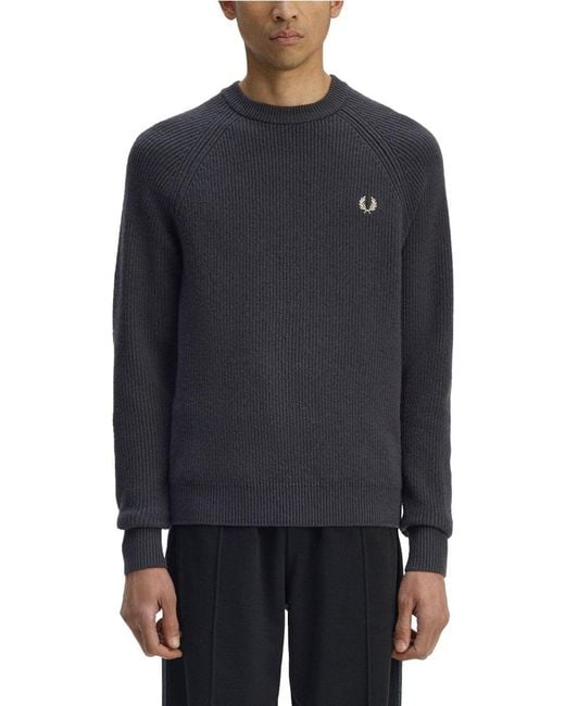 Fred Perry Blue Jersey With Logo for men