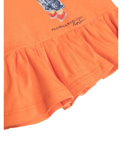 Polo Ralph Lauren Orange Mc Bear T Shirt