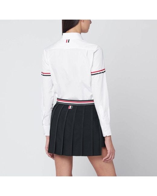 Thom Browne White Cotton Poplin Shirt