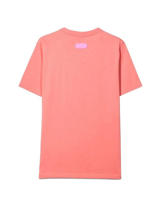 Gcds Pink Oversize Jersey T Shirt Girl for men