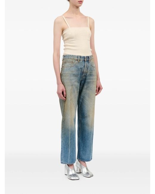 MM6 by Maison Margiela Blue Pants 5 Pockets