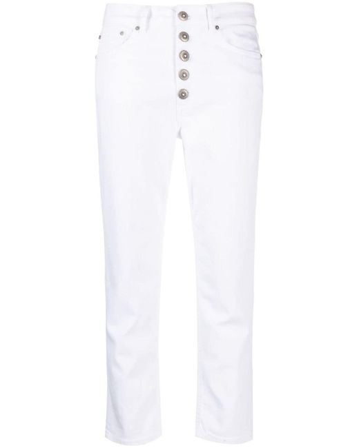 Vaqueros Koons capri con botones Dondup de color White