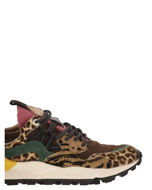 Flower Mountain Brown Yamano 3 Sneakers