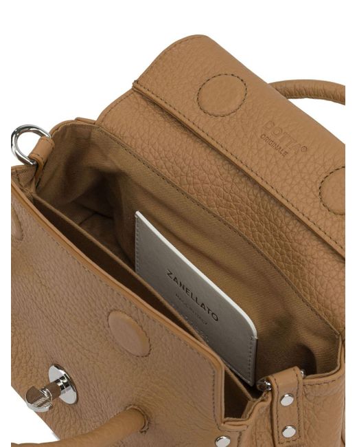 Zanellato Brown Dotta Centauro Baby Kleine Lederhandtasche