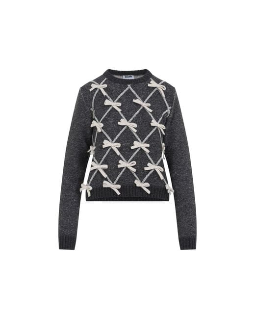 Moschino Black Bow Sweater