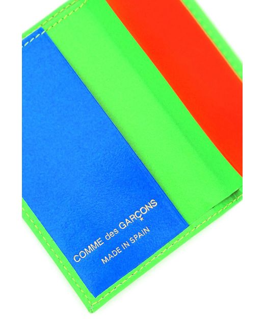 Comme des Garçons Super Fluo -portemonnee in het Green voor heren