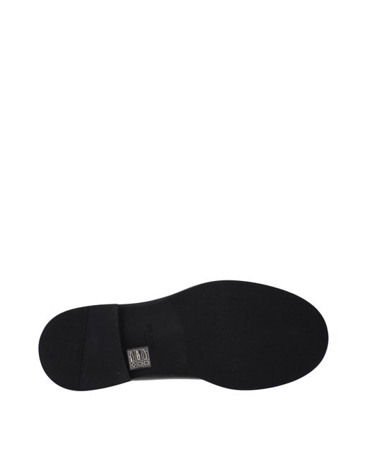 Prada Black Stivaletti Chelsea Uomo Pelle Nero